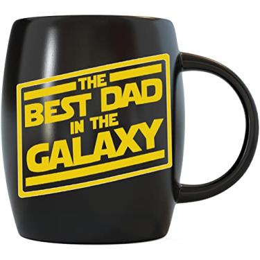 Imagem de 473 ml Best Dad In The Galaxy Caneca de Café Grande Presentes Legais Mundos #1 Novo Soon To Be Dad Bônus Padrasto Marido de Filha Filho Esposa Presente de Pais Dia dos Pais Aniversário Natal
