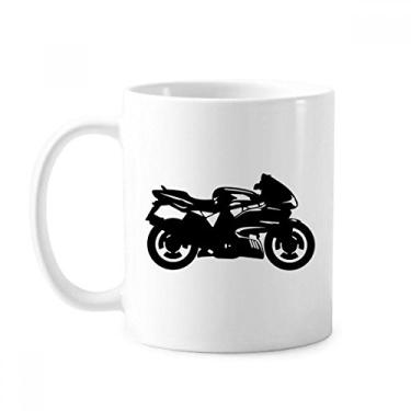 Imagem de Caneca mecânica de motocicleta com ilustração preta cerâmica xícara de café porcelana louça