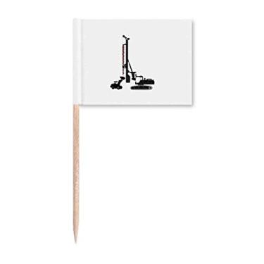 Imagem de Bandeiras de palito de dente para veículo de perfuração de transporte para decoração de festa