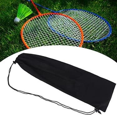 Imagem de Saco de armazenamento de raquete de tênis flanela saco de raquete de badminton mancha resistente ao desgaste capa de raquete para transporte de armazenamento
