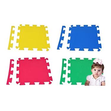 Imagem de Kit 8 Placas Tatame Eva Kl Master Fitness Infantil Colorido