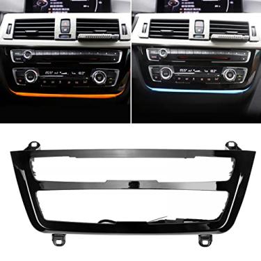 Imagem de Jaronx Compatível com painel de console de LED BMW para 3 séries F30 F31 4 séries F32 F33, painel de controle de rádio AC luzes ambiente painel de substituição do painel de console com iluminação ambiente LED de duas cores