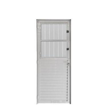 Imagem de Porta Postigo 2,10(A) X 0,80(L) Aluminio Branco Lado Esquerdo - Hale