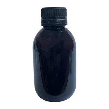 Imagem de Frasco PET 100ml C/Tampa Lacre (20 Peças) (Âmbar C/Preto)