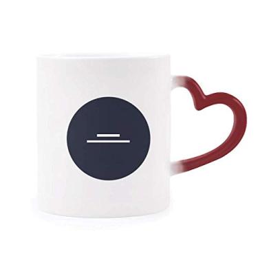 Imagem de Caneca branca metade do descanso nota preta sensível ao calor vermelha muda de cor