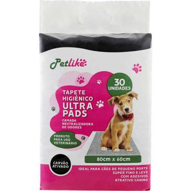 Imagem de Tapete Higiênico PetLike Ultra Pads Carbono 80 cm - 30 Unidades