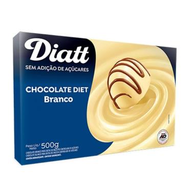 Imagem de Barra Chocolate Diet Branco 500g - Diatt