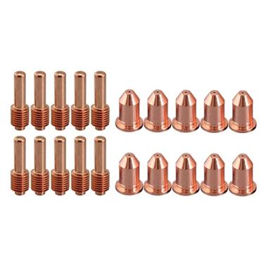 Imagem de RIVERWELD Bocal Plasma Electrode 192048 e 192052 Plasma 40A Ajuste estendido para Miller ICE-40C 55C Plasma Cutter 20 peças