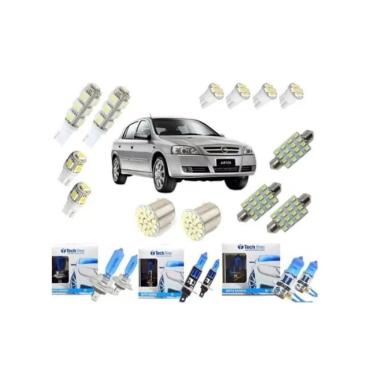 Imagem de Kit Lâmpadas Super Branca H7 H1 H3 + Led Astra Techone