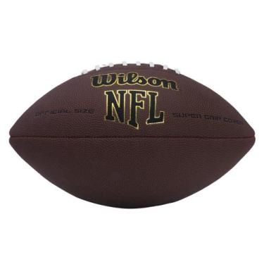 Imagem de Bola De Futebol Americano Wilson Nfl Super Grip Preta E Dourada Tamanh