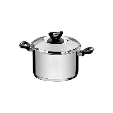 Imagem de Caldeirão Fundo Triplo com Tampa Alças de Baquelite, Tramontina, Solar 62725200, Inox, dimetro de 20 cm, 4.6 L