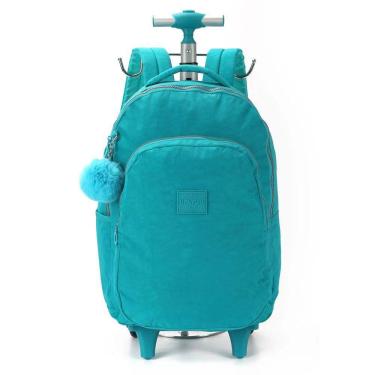 Imagem de Mochila Juvenil De Rodinhas Larissa Manoela Verde - UP4YOU