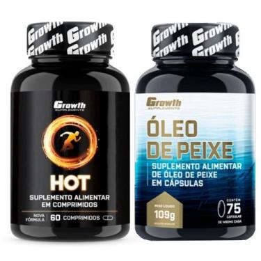 Imagem de Hot Termogênico 60 Caps + Omega 3 75 Caps Growth Supplements