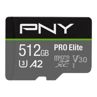 Imagem de PNY Cartão de memória flash Pro Elite Class 10 U3 V30 microSDXC de 512 GB