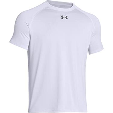 Imagem de Camisetas esportivas para meninos Under Armour, Branco, 3X-Large