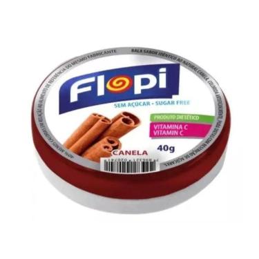 Imagem de Bala Sem Açúcar Flopi Canela Lata 40g