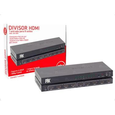 Imagem de Divisor Hdmi P/ Tv 3D 1.4 1 Entrada 8 Saidas - Fullhd 1080P (015-0069)