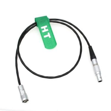 Imagem de HangTon Cabo de Alimentação 60 cm para Monitores PortKeys BM5, HH7, HS7T, HS7T II, BM7 e Câmeras ARRI Alexa, Alexa Mini LF, RED DSMC2 e Z CAM E2, F6, S6 com Conectores Lemo 2 pinos para 4 pinos