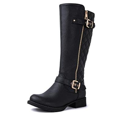 Imagem de GLOBALWIN Botas femininas acolchoadas na altura do joelho, 19yy03 Preto 2, 9.5
