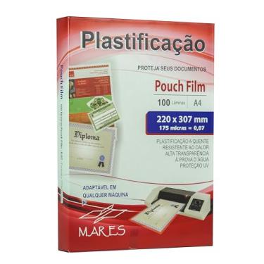 Imagem de Plástico para Plastificação Mares 0,07 175 micras A4 220x307 100un