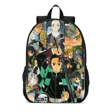 Imagem de Mochila Escolar Infanto Juvenil Anime Demon Slayer Novidades 0381-Unissex