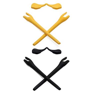 Imagem de Mryok Kits de substituição para óculos de sol Oakley Radar EV Path OO9208 / Pitch OO9211 / ajuste asiático OO9275, Amarelo e preto, One Size