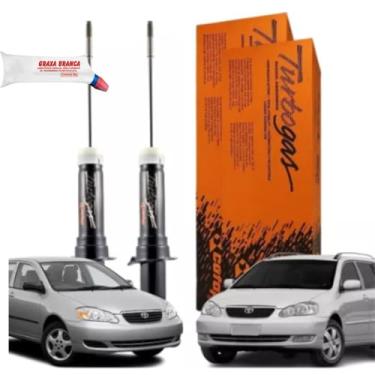 Imagem de Combo Par de Amortecedores Traseiro Corolla e Fielder 2003 a 2008 Original Cofap e Graxa