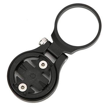 Imagem de Suporte odômetro de guidão de liga de alumínio, suporte de odômetro, suporte de extensão, uso externo para uso em ciclismo (preto, para Garmin Blackbird iGPS)