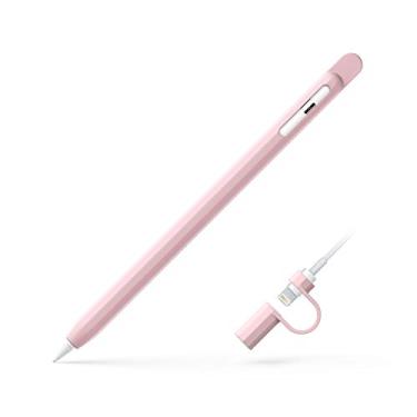 Imagem de UPPERCASE Designs NimbleSleeve Capa protetora de silicone premium compatível apenas com Apple Pencil 1ª geração (rosa)