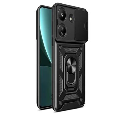 Imagem de Capinha à prova de choque Com Suporte Anel 360 Proteção compatível Camera Xiaomi Redmi 13c / Poco C65