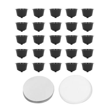 Imagem de Kit de Vedação de Cápsulas de café, Faça Suas Próprias Cápsulas de café, Copos Vazios Preenchíveis Descartáveis ​​e Kit de Tampas de Vedação de Folha de Alumínio, Selado para