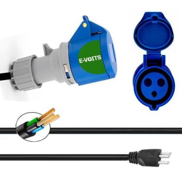 Imagem de Adaptador p Carregador de Carro Elétrico 1.80m Mini - Evoits, 16A