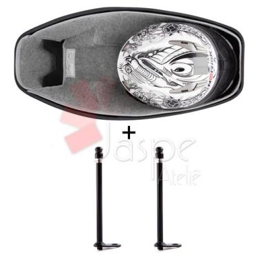 Imagem de Forração Honda Pcx 150 Forro Baú 16 18 Cinza + 2 Antena - Jaspe Ateliê