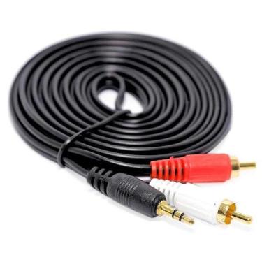 Imagem de Cabo de Áudio P2 x RCA 1,5 Metros Estéreo Auxiliar para Caixa de Som C