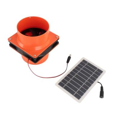 Imagem de Ventilador Alimentado por Painel Solar, Kit de Exaustor de 10 W Com Energia Solar de 5 V para Casas de Animais de Estimação Galinheiros Estufas RVs Barcos de Ventilação Eficiente