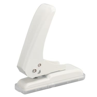 Imagem de Perfurador de Furo único Compacto de 5,5 Mm, Perfurador de Furo único Portátil Leve de Metal Com Caixa de Restos de Papel Móvel Antiderrapante, Capacidade de Perfuração de 40