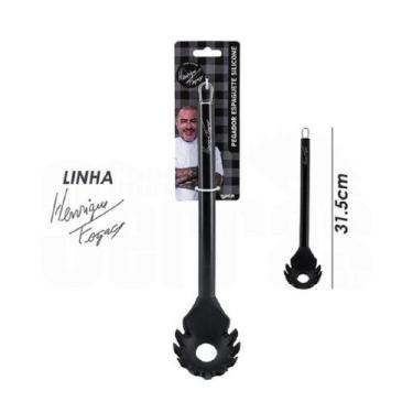 Imagem de Pegador espaguete silicone fogaça 22589 - YANGZI, UNIC, PRETO