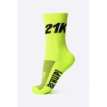 Imagem de Meia para Corrida HUPI 21K Amarelo Neon, Amarelo neon, UNICO