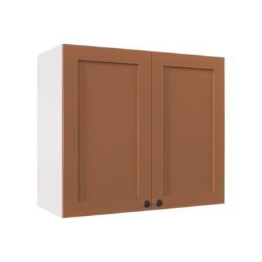 Imagem de Aéreo 2 Portas 80cm Arizona Cabecasa Madeiramadeira Branco/Terracota