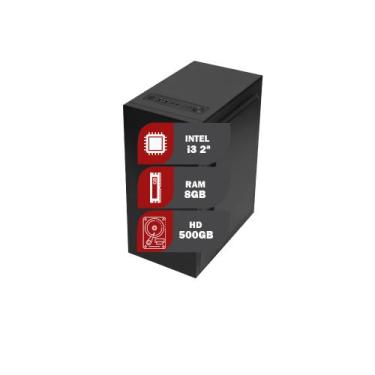 Imagem de Pc Computador Cpu Intel Core I3 + Hd 500gb, 8gb Ram win 10 - OUZZE