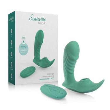 Imagem de Vibrador e Sugador Estimulador Recarregável Sensevibe Smart - A Sós