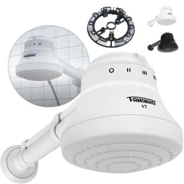 Imagem de Chuveiro Elétrico Ducha Faminho 4T Com Cano 30cm Fame + Resistencia, B