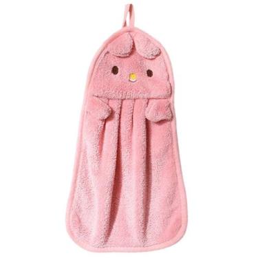 Imagem de Toalha De Mão De Bichinhos Lã Coral Absorvente Infantil Bebê - Inter, 