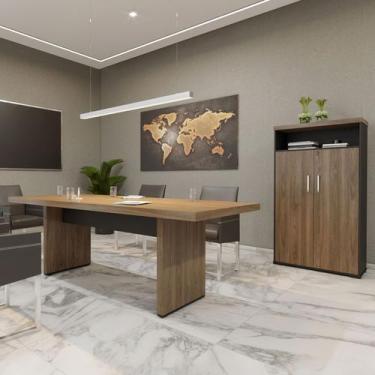 Imagem de Conjunto para Escritório Executivo - Mesa Tamburato 2000 e Armário Tam