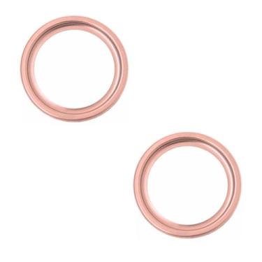 Imagem de Kit C/2 Porta Grelha Caixilho Ralo Redondo 10cm Inox Rose - Montelar A