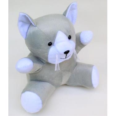 Imagem de Gatinho de pelúcia animalzinho da fazenda bichinho com 30 cm fazendinh