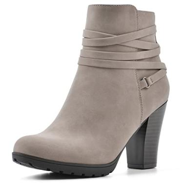 Imagem de WHITE MOUNTAIN Ankle Boot feminino Spade, Castanho-acinzentado/macio, 10