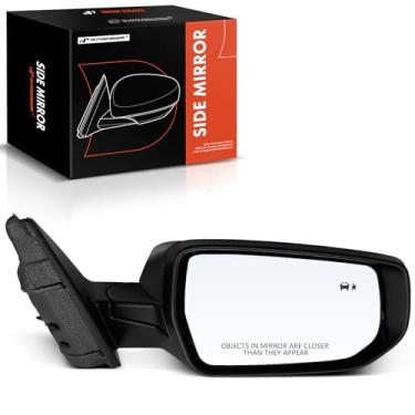 Imagem de A-Premium Espelho retrovisor elétrico lateral do passageiro - compatível com Chevrolet Malibu 2016 2017 2018 - Espelho retrovisor externo externo dobrável manual aquecido com seta e detecção de ponto