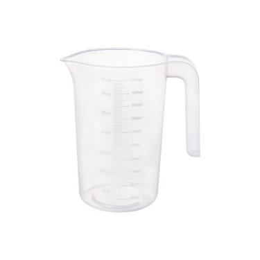 Imagem de Jarra Medidora Gradurada 1l Alça Resistente Cozinha Receitas - Plasúti
