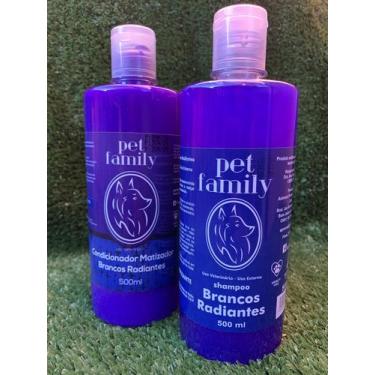 Imagem de kit Pet Family Shampoo Branqueador + Condicionador Clareador 500 ml pa